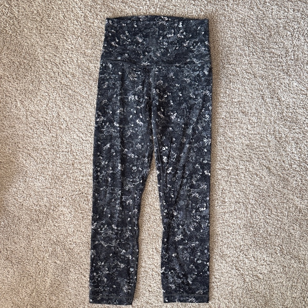lululemon athletica Black & White Speckled Leggings